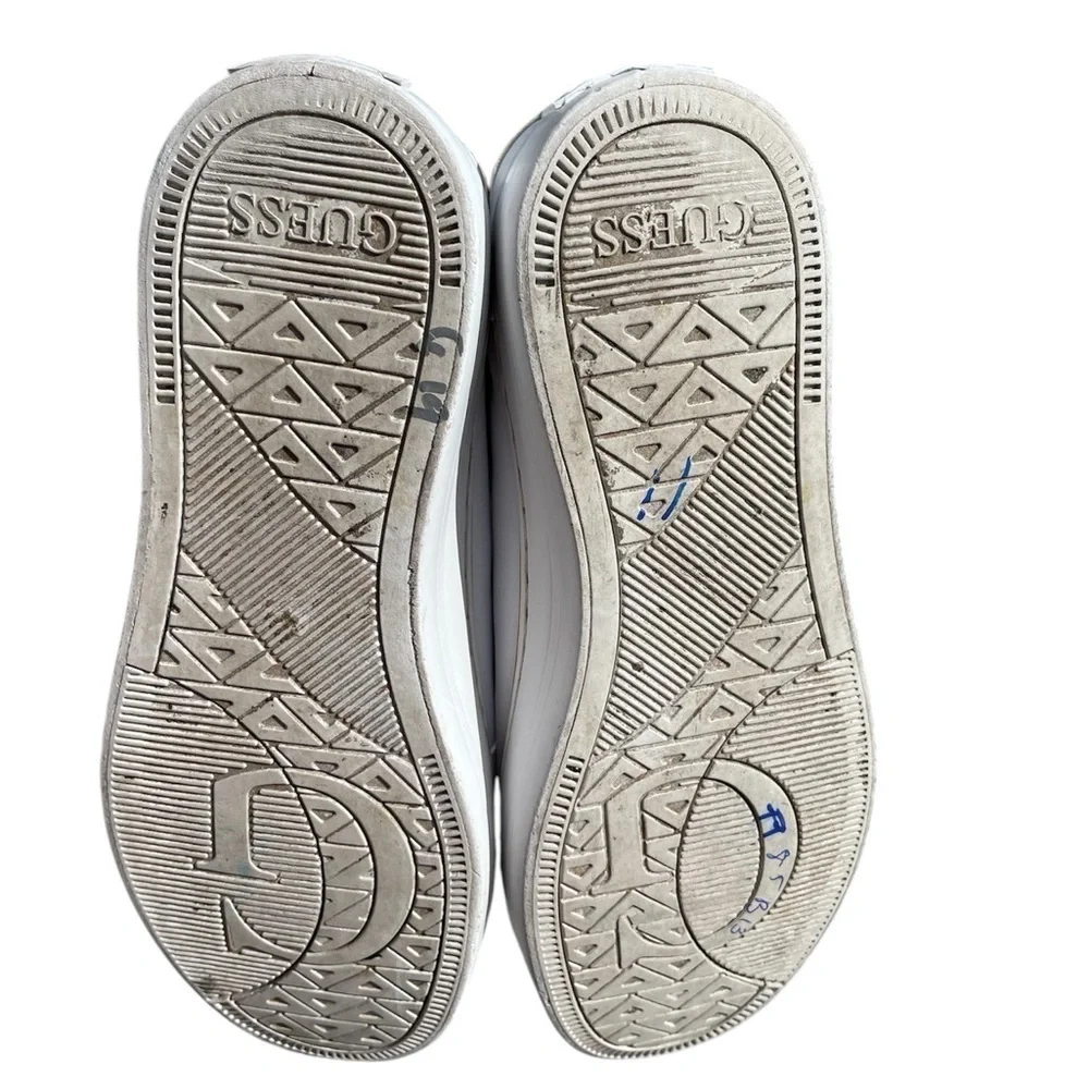 Guess Los Angeles Women White Sneakers Size 8